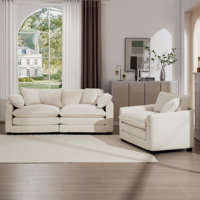 2 - Piece Upholstered Living Room Sofa Set