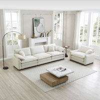 2 Pieces Upholstered Living Room Sofa Set by Latitude Run