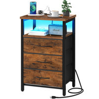 Jameire Night Stand with Charging Station by Brayden Studio
