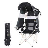 Portable Camping Chair with Detachable Canopy, Mesh Fabric, Side Pocket & Cupholder (1 PC) by Wrought Studio