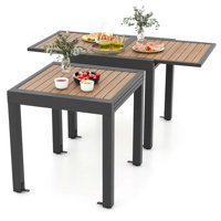 31.5"-63" Extendable Patio Table L-shaped Brace Included For Fixation Outdoor by Latitude Run
