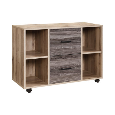 Walnut File Cabinet With 2 Drawers by Ebern Designs