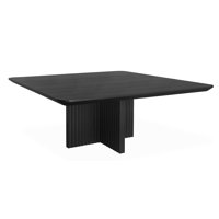 Aneeya 72" Sq Dining Table -black Oak by Hokku Designs