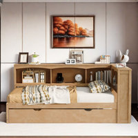 Modern Daybed With Trundle, Storage Cabinets And Usb Ports by Latitude Run