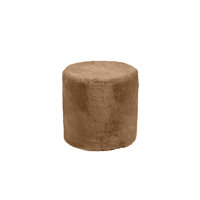 Shorn Sheepskin Tuffet Stool by Everly Quinn