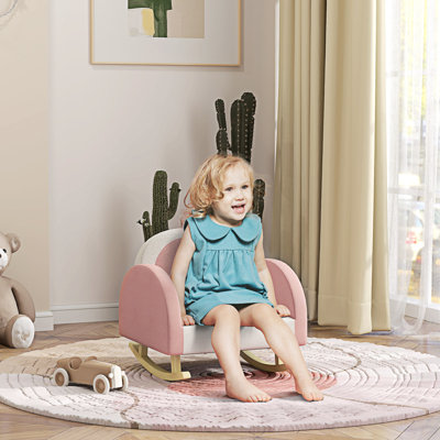 Kids Rocking Chair, Princess Crown Toddler Chair, Children