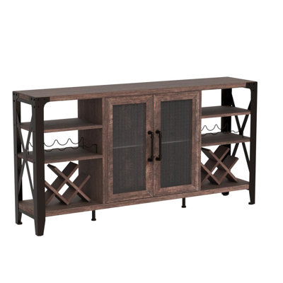 Wine Bar Cabinet For Liquor And Glasses by Gracie Oaks