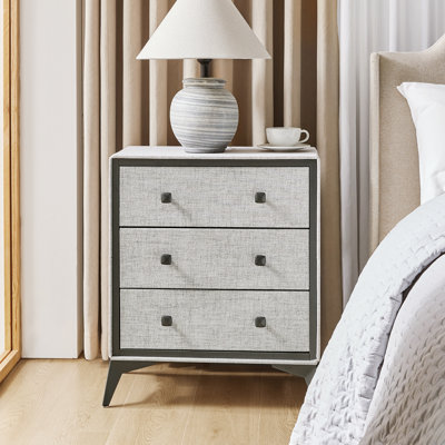 Mikailyn 25"W Morden 3 Drawer Storage Dresser by George Oliver