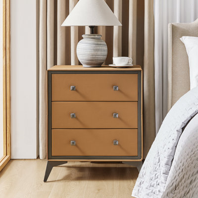 Mikailyn 25"W Morden 3 Drawer Storage Dresser by George Oliver