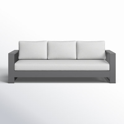 Hoyt 92.52” Outdoor Aluminum 3-Seater Sofa by AllModern