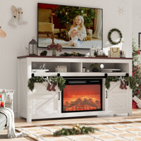 Colley Fireplace TV Stand For Tvs Up To 70", Entertainment Center With 23" Electric Fireplace Includes 12 Color Light Options, TV Stands For Living Ro by Gracie Oaks
