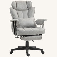Massage Executive Office Chair with 6 Vibration Points,400LBS Heated Big and Tall Office Chair by Latitude Run