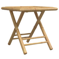 Bay Isle Home™ Folding Patio Table Bamboo by Bay Isle Home