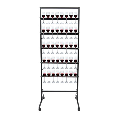5-Tier Metal Champagne Wine Glass Display Stand by Latitude Run