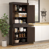 HOMCOM 71" Freestanding Kitchen Pantry with 4 Doors, and 2 Large Cabinets