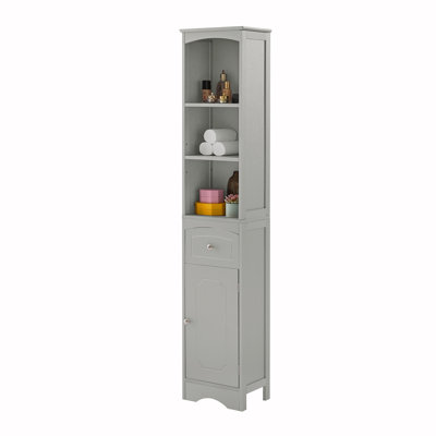 Tall Bathroom Cabinet, Freestanding Storage Cabinet With Drawer, Accent Cabinet by Red Barrel Studio