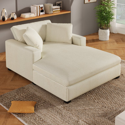 Alhertine Oversized Lounge Chaise Sofa by Latitude Run