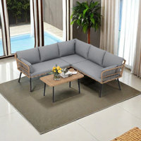 Ebern Designs 4 - Pieces Sectional Sofa by Ebern Designs