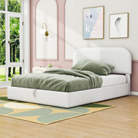 Upholstered Platform Bed with Hydraulic Storage by Latitude Run