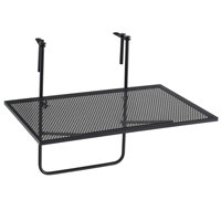 Balcony Railing Table With Adjustable Hooks Hanging Folding Deck Table Plant Stand by Ebern Designs