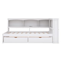 Joeanna Twin Size Daybed With Two Drawers, Cabinets And USB Ports by Latitude Run
