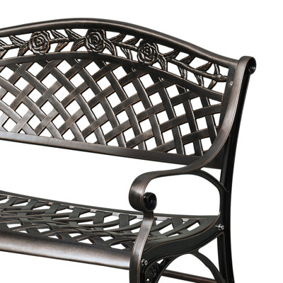 Patio Lattice Outdoor Bench by Alcott Hill
