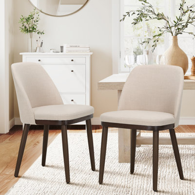 Upholstered Solid Wood Dining Chair by Corrigan Studio