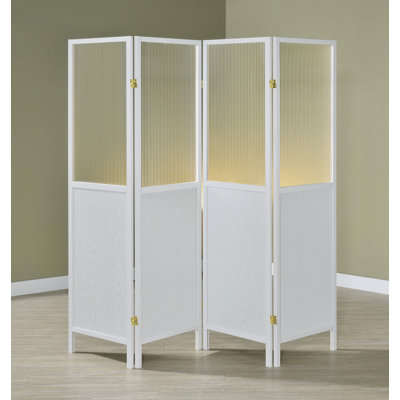 Nickelsville 4-Panel Room Divider Folding Shoji Screen