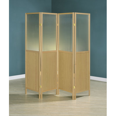 Nickelsville 4-Panel Room Divider Folding Shoji Screen by Latitude Run