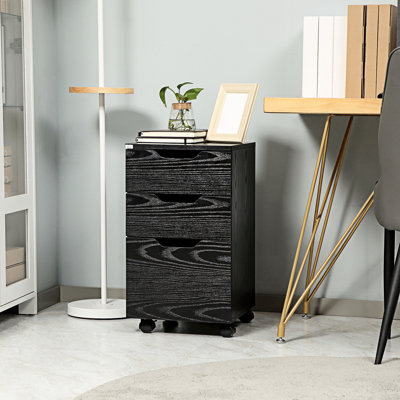 3 Drawer Mobile File Cabinet, Rolling Printer Stand, Vertical Filing Cabinet by Gracie Oaks