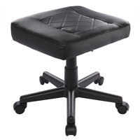 Multi-Use Footrest,Stool Adjustable Height Footrest Ottoman With Wheels, Ergonomic Foot Stool For Home Office by Ebern Designs