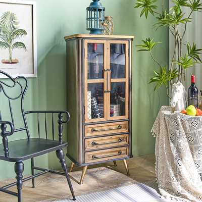 Accent Vintage Sideboard Cabinet with Glass Door by Williston Forge