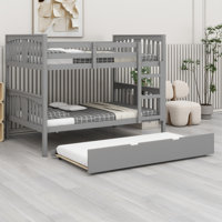 Bunk Bed With Trundle Bed And Ladder by Harriet Bee