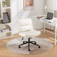 Imani Bizerte Adjustable Swivel Criss-Cross Chair, Wide Seat/ Office Chair /Vanity Chair