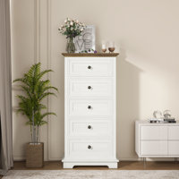 Cabinet Dresser Chest With 5 Drawers, Chest Of Drawers, Bedroom Dresser by 17 Stories