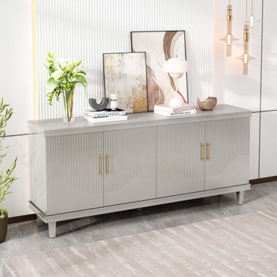 Large Size 4-Door Cabinet by Latitude Run