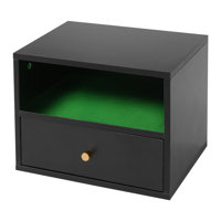 Floating Bedside Cabinet Floating Nightstand With Slide Drawers by Wrought Studio