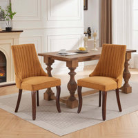 Hiwassee Upholstered Accent Dining Chairs,Living room chair,Bedroom chair with wood legs by Red Barrel Studio