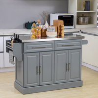 Rolling Kitchen Island, Kitchen Island, Rolling Kitchen Island, Kitchen Island Table, Modern Kitchen Island by Lark Manor