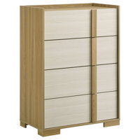 Rolle 4-drawer Chest of Drawers Natural by Latitude Run
