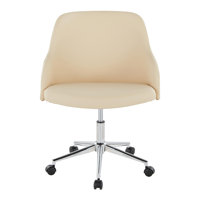 Bacci Office Chair in , Polyester Blend by George Oliver