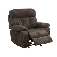 Dark Brown Microfiber Recliner Chair by Latitude Run