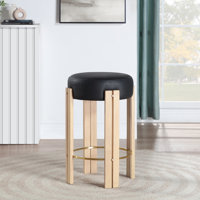 Rothi Vegan Leather Counter Stool by Latitude Run