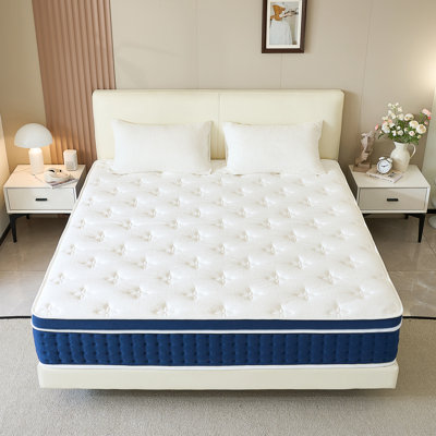 Medium Firm Hybrid Pillow Top Mattress In A Box by Alwyn Home