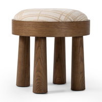 Mekhiya Solid Wood Accent Stool
