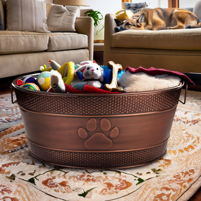 Chew-Proof Metal Dog Toy Bin by Tucker Murphy Pet