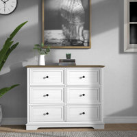 Cabinet Dresser Chest With 6 Drawers, Chest Of Drawers, Bedroom Dresser by Lark Manor