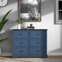 Cabinet Dresser Chest With 6 Drawers, Chest Of Drawers, Bedroom Dresser by Lark Manor