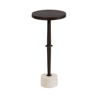 Round Marble Drink Table by Ivy Bronx
