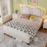 Bed Frame With Headboard,  Bed Frame With Led Lights